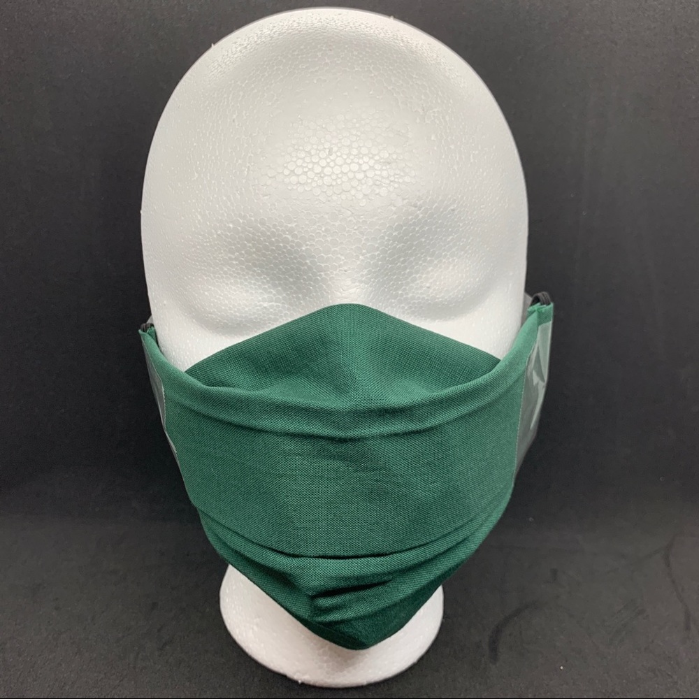 2/$20 Face Mask 3 Layer Nose Bridge Burgundy Red